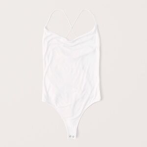 Abercrombie & Fitch Drapey Cowl Neck Bodysuit